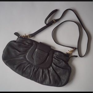 HUGO BOSS LEATHER CROSSBODY & CLUTCH